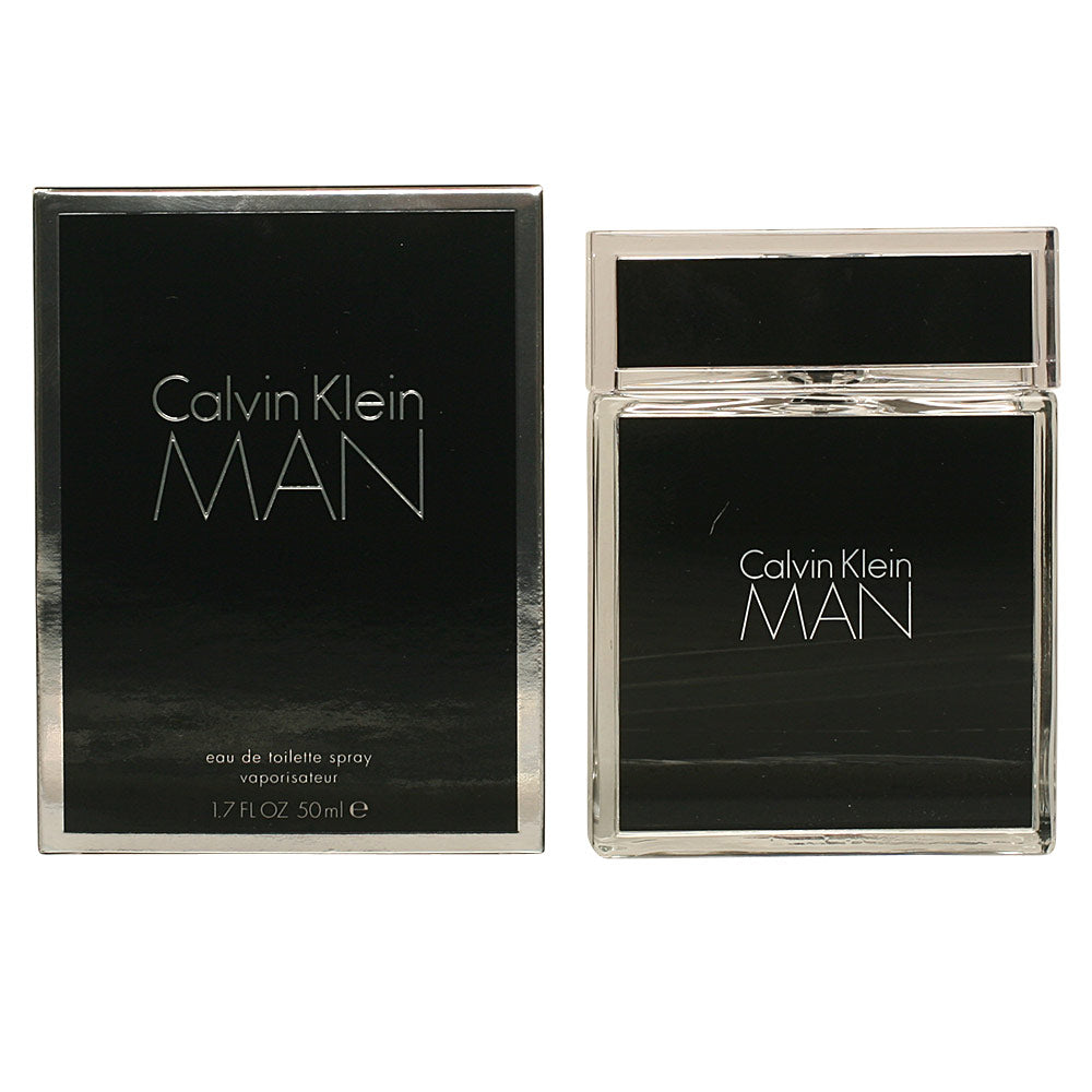 Matte black square bottle of woody-spiced Eau de Toilette, 50 ml for Man