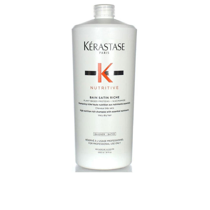 1,000 ml pump bottle of niacinamide and glycerin nourishing shampoo for dry hair, Unisex