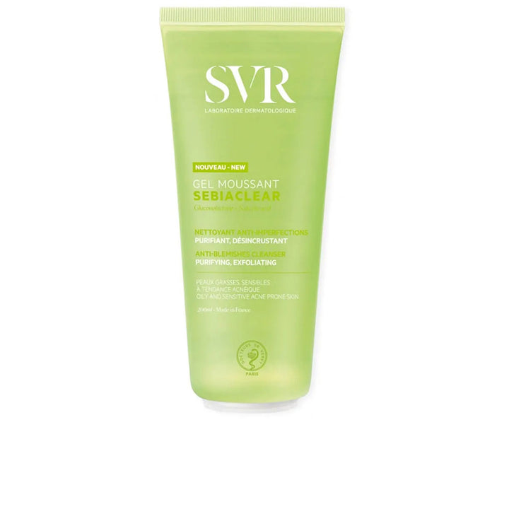 200 ml clear gel cleanser pump bottle, soap-free formula, for oily and combination skin