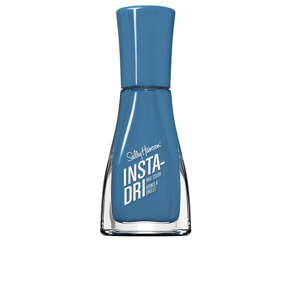 Small 9.17 ml bottle of fast‑dry nail polish with contoured brush, red cream shade