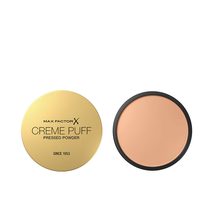 Cream-puff style pressed powder compact, 14 g, shade Truly Fair