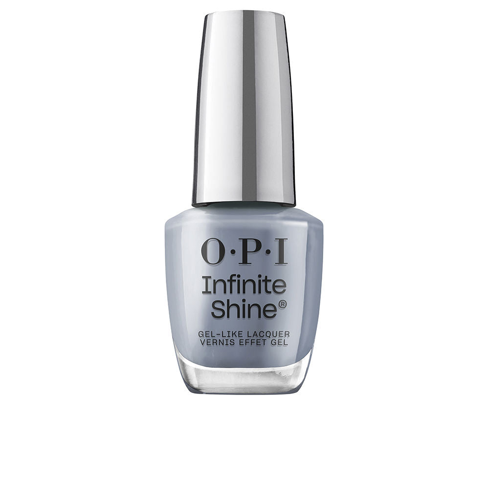 15 ml bottle of blue-grey gel-effect nail polish with Pro Wide brush