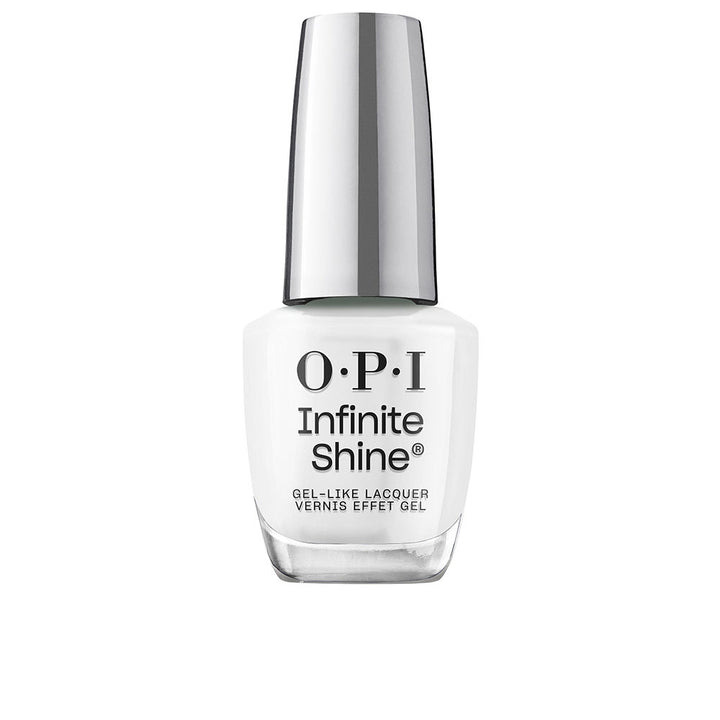 Bottle of Alpine Snow white gel-effect nail polish, 15 ml, Unisex