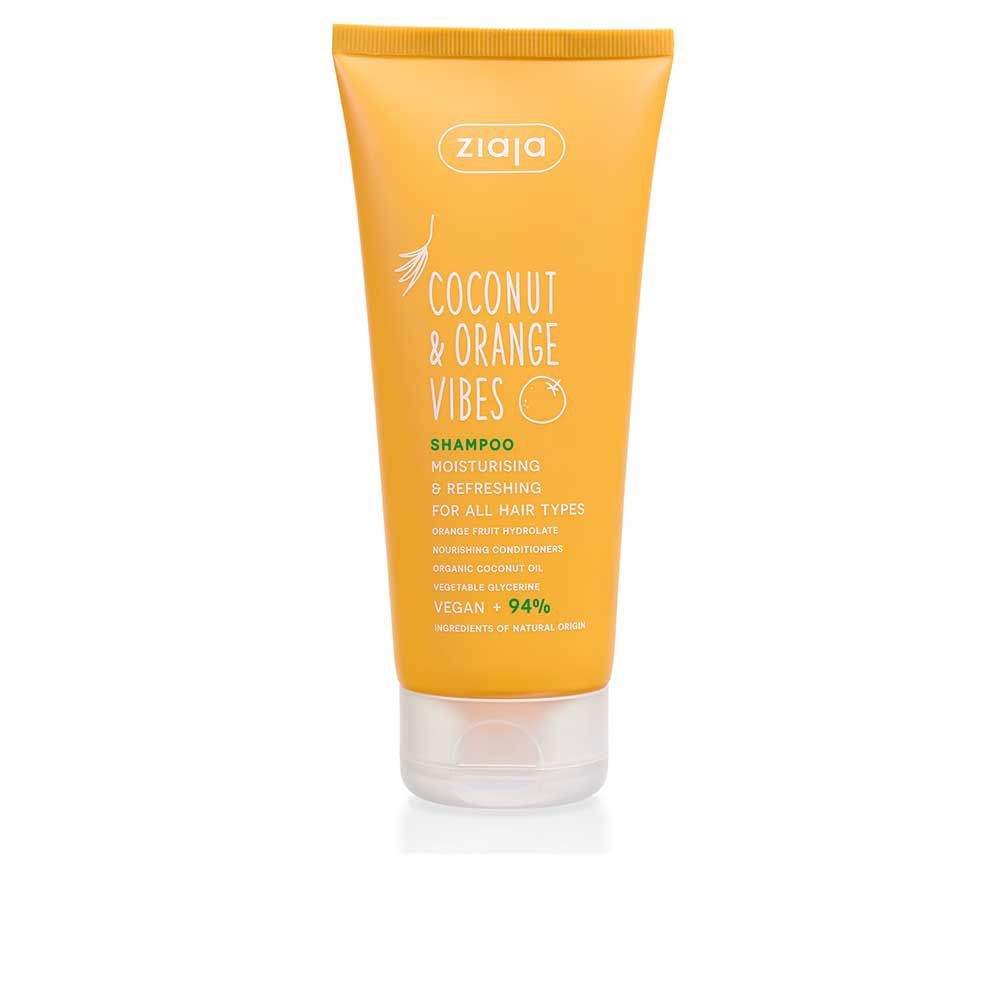 200 ml clear gel shampoo tube scented with coconut and orange for Women