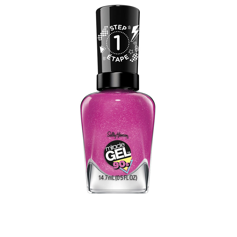 Bottle of vibrant lilac gel-effect nail polish, 14.7 ml, glossy finish