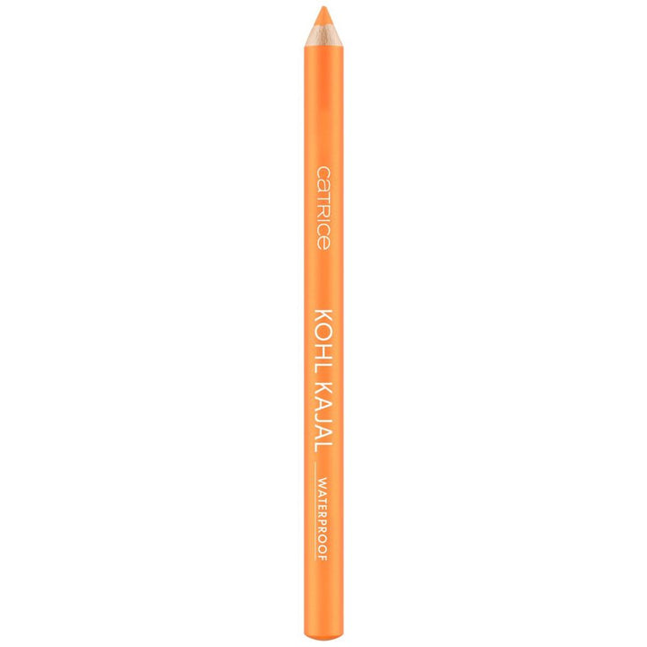 Orange kohl kajal pencil in wooden barrel, 0.78 g, waterproof