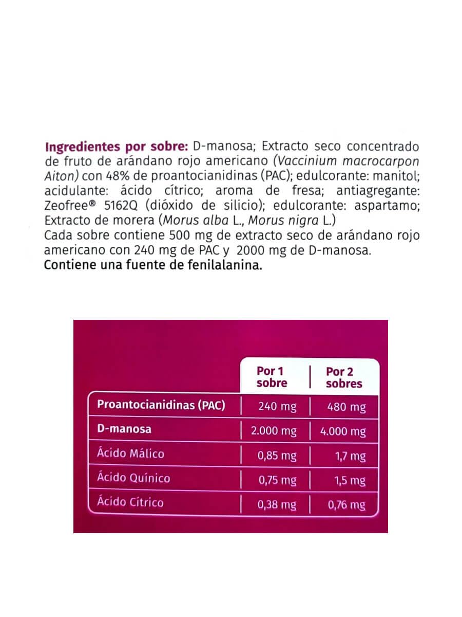 Cysticlean sachet packet for urinary support with D‑Mannose and cranberry PAC