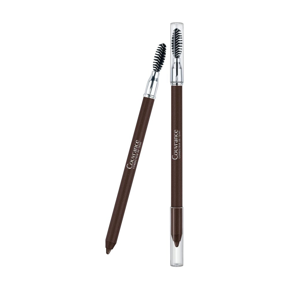Slim waterproof brow pencil with soft smudger, dark shade, 1.19 g packaging