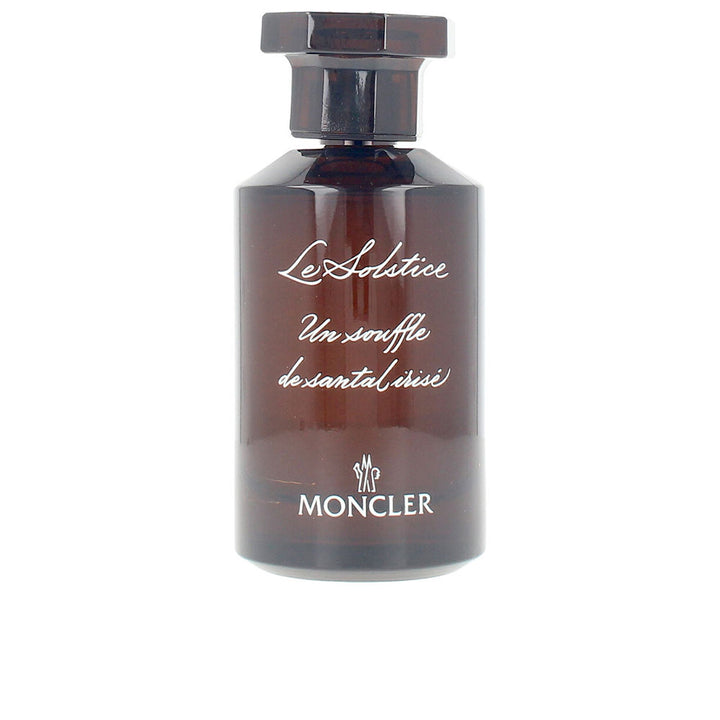 Botica-style bottle of Iris &amp; Sandalwood Eau de Parfum, dark embossed wood packaging, 100 ml Unisex