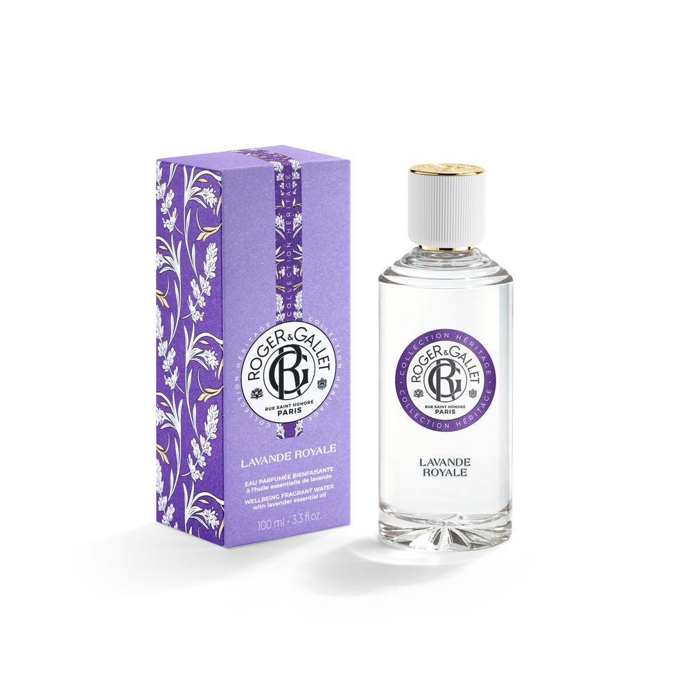 100 ml clear bottle of lavender and cedar fragrant water, Unisex scent