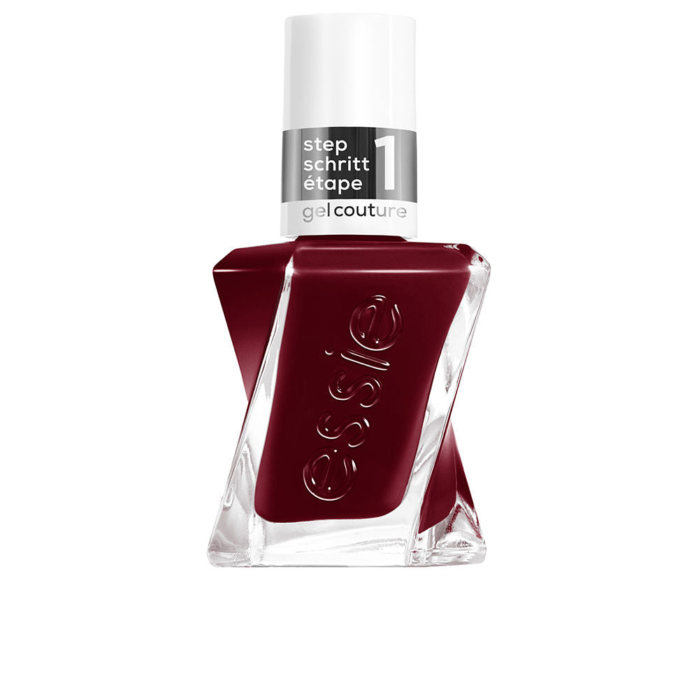 Bottle of nude-pink Gel Couture nail polish, 13.5 ml, high-shine finish