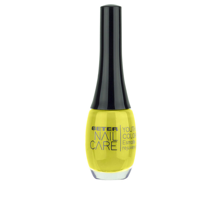 11 ml lime-coloured nail polish bottle, high-gloss finish, treatment-enriched