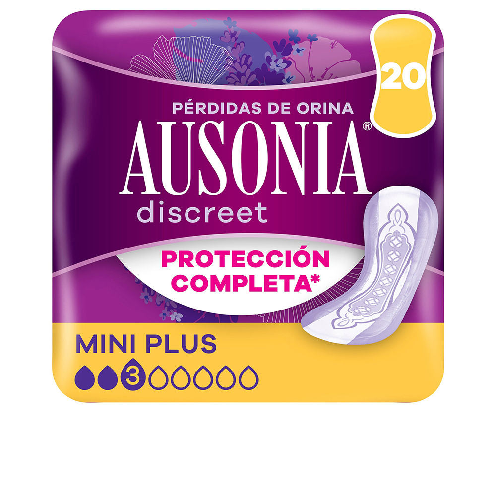 Pack of Ausonia Discreet Miniplus ultra-thin pads for light urinary leaks