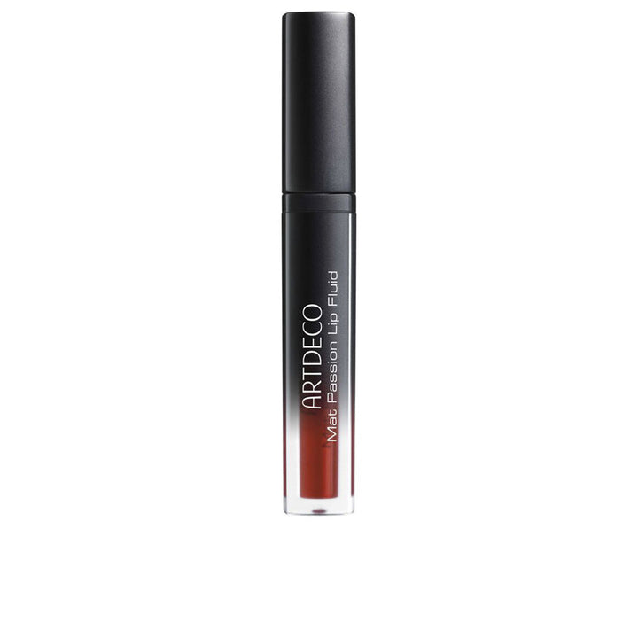 Slim 3 ml scarlet-red matte fluid lip colour with angled applicator