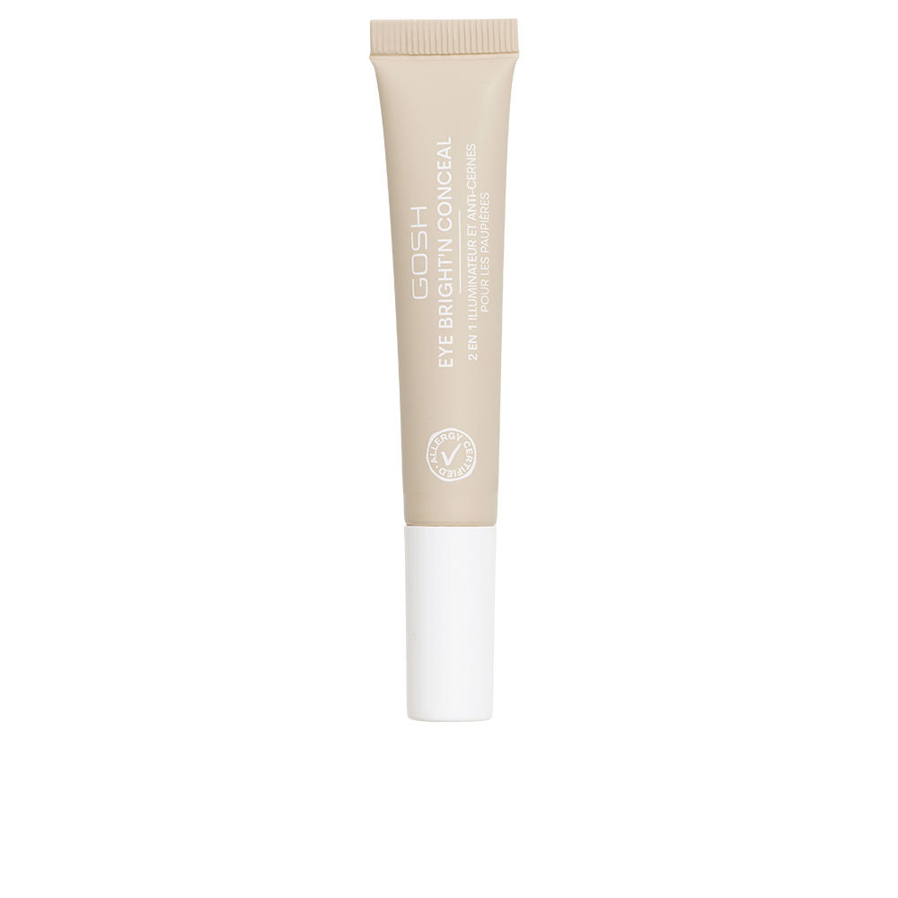 Gosh Minimalist plastic tube concealer in beige and white with screw cap, tube packaging, refined finish