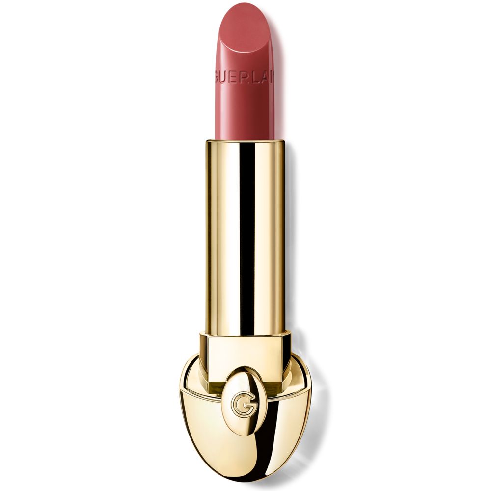 Refillable satin lipstick bullet, 3.5 g, warm rose shade, elegant case