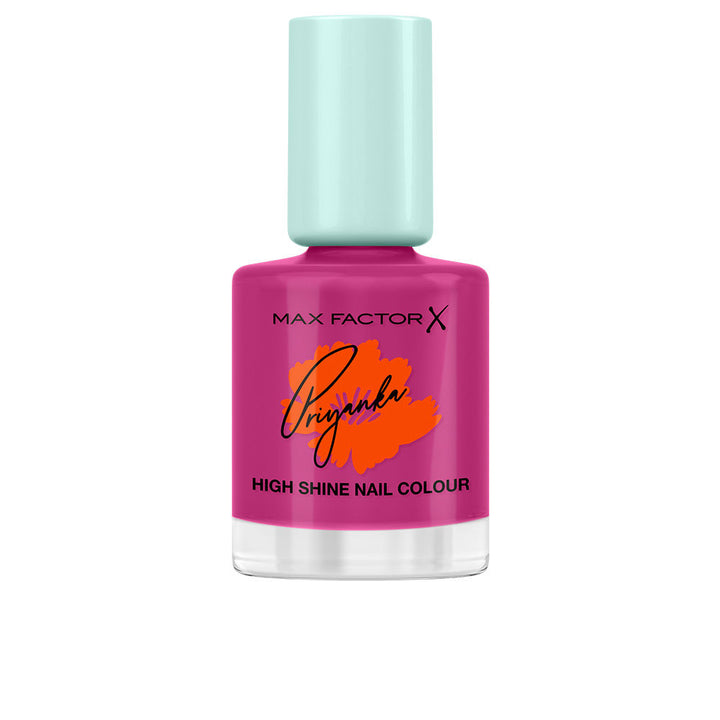 Bottle of lilac nail polish, 12 ml, high-shine quick-dry finish