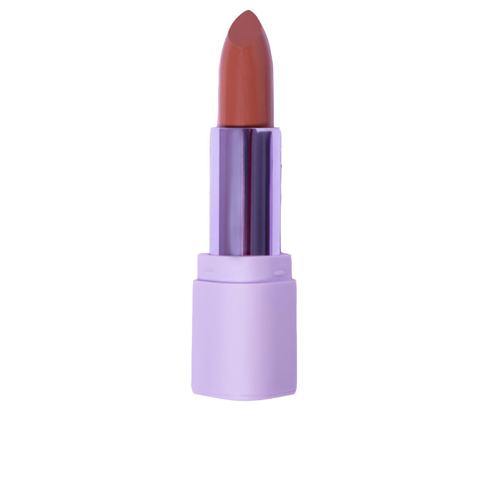 3 g rose‑toned creamy lipstick in a slim bullet, semi‑shiny finish