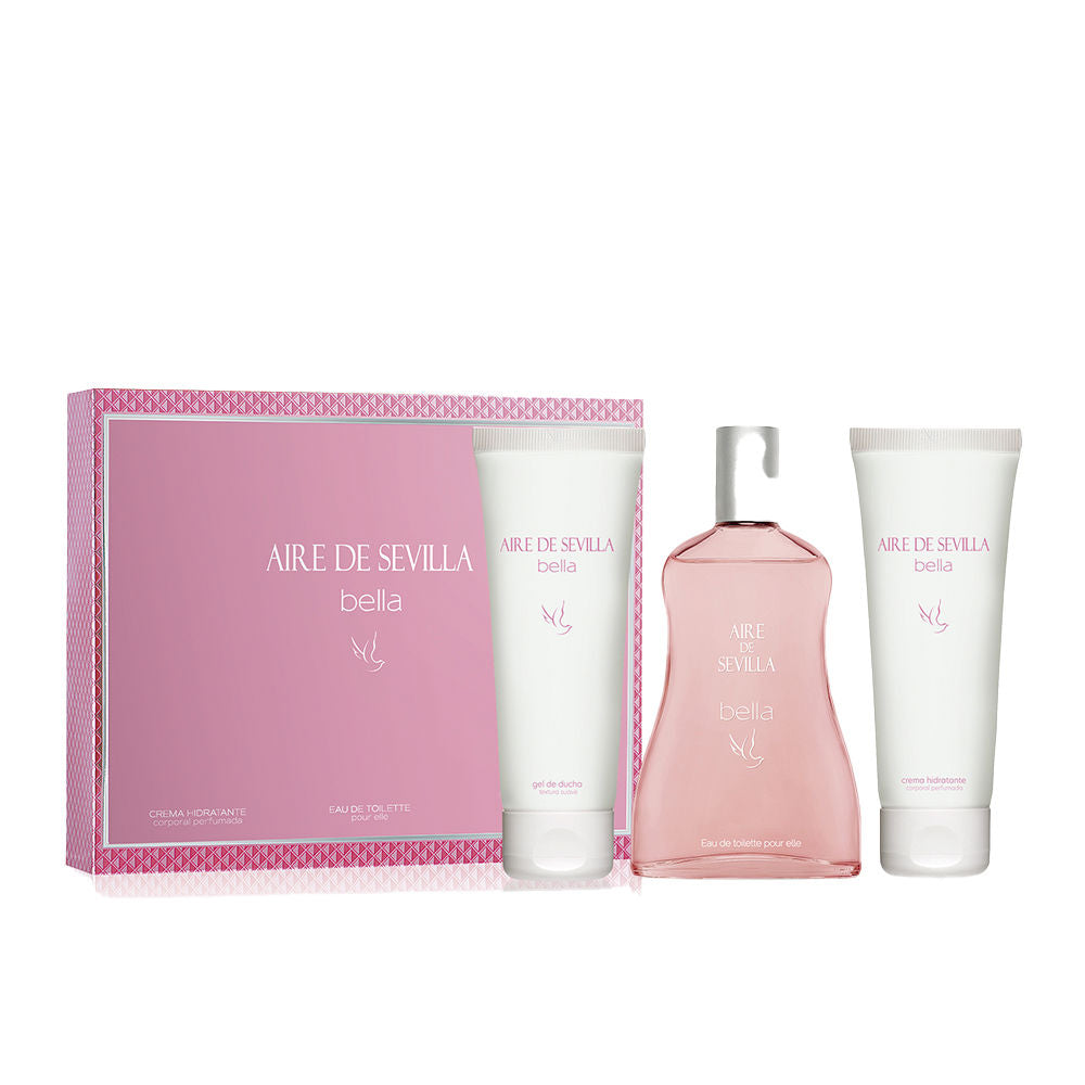 Glass eau de parfum bottle; fruity floral notes, 3-piece set for Women