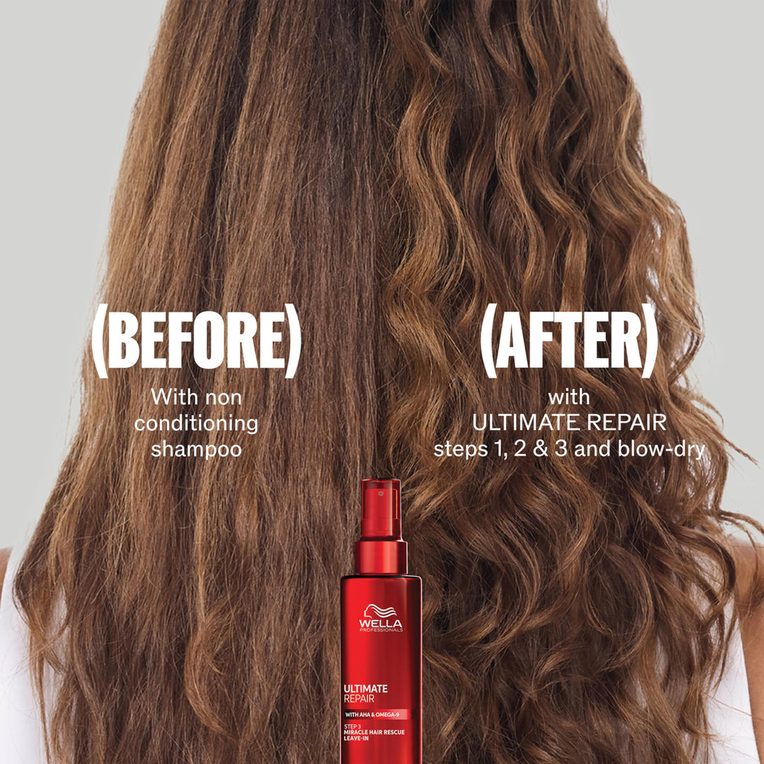 Creamy 1000 ml repair shampoo bottle for damaged, colour‑treated hair