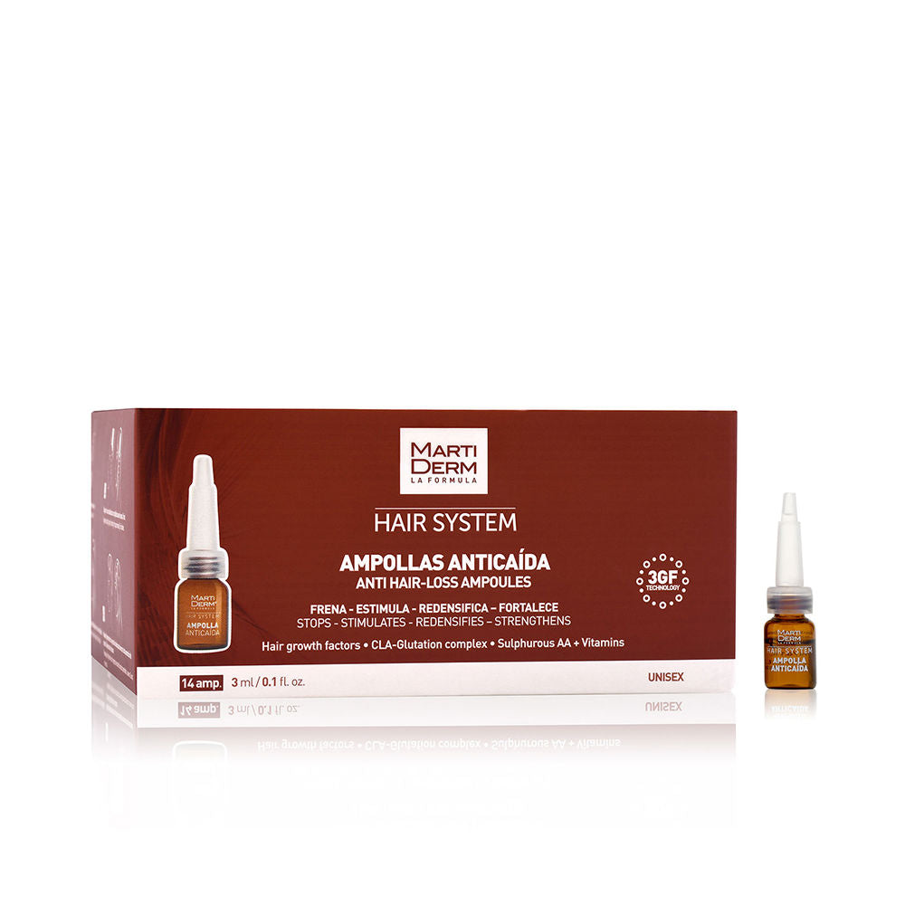 Pack of single-dose 3 ml anti-hair-loss ampoules for Unisex scalp treatment