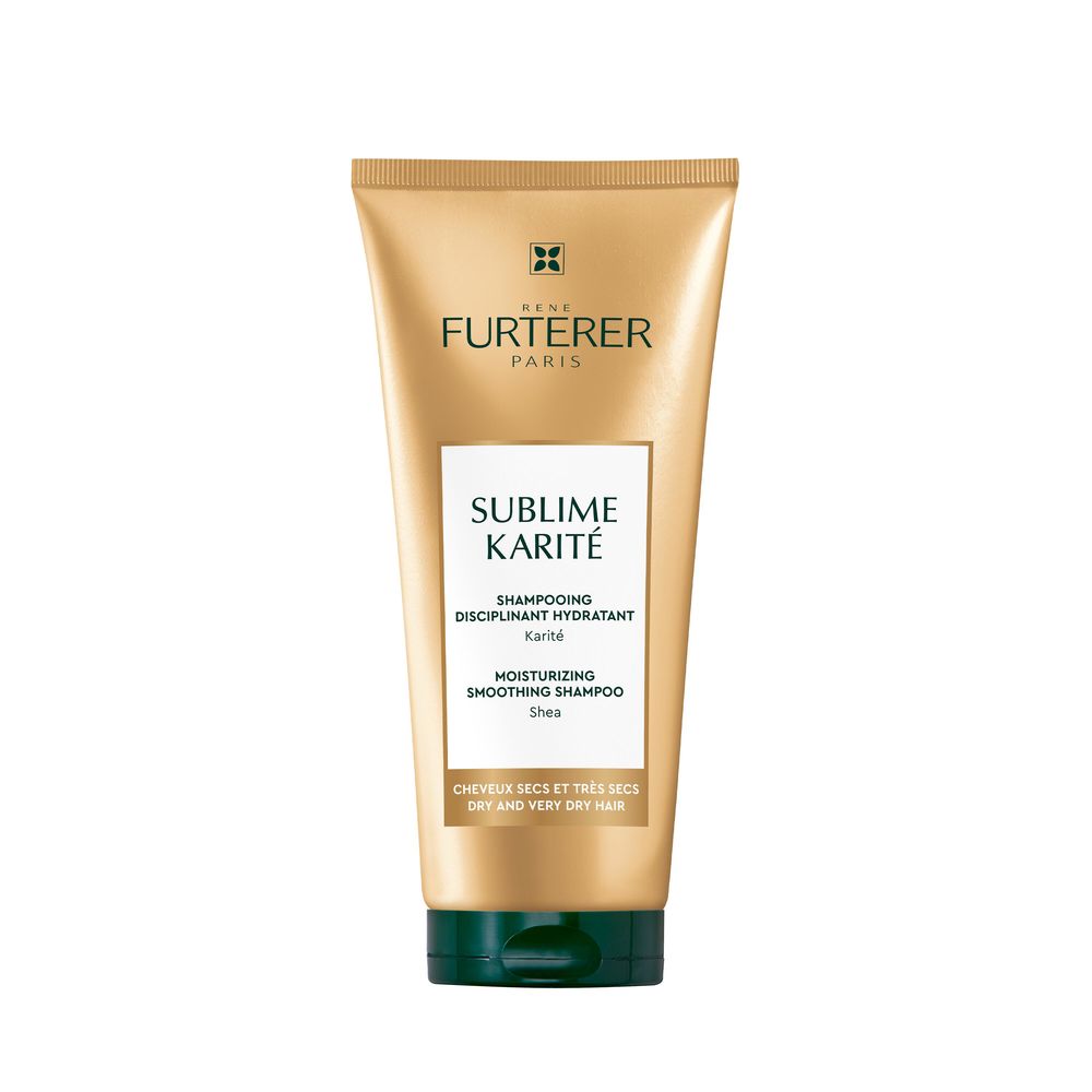 200 ml bottle of shea butter hydrating shampoo, creamy lather, silicone-free