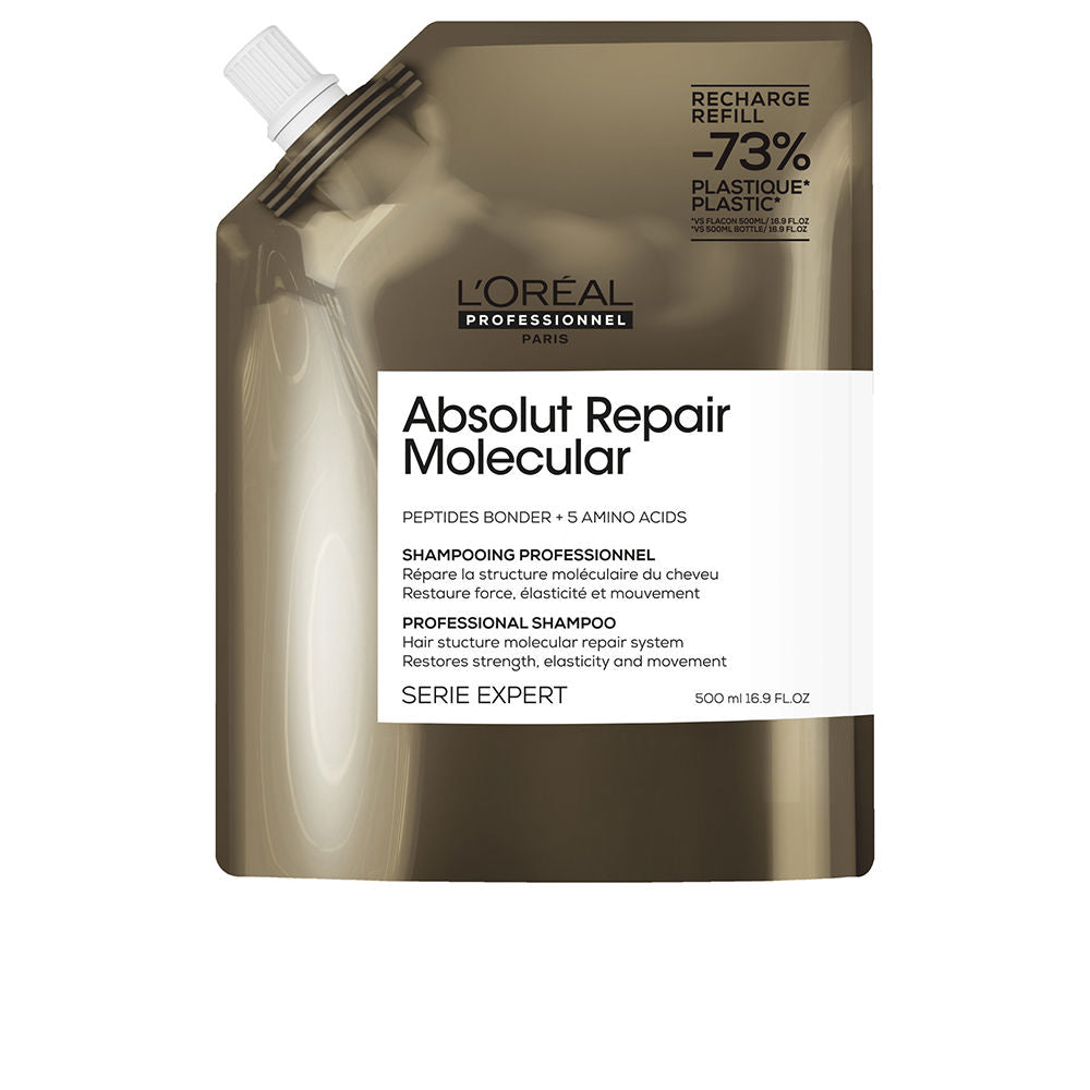500 ml sulfate‑free bond‑repair shampoo bottle, refillable, for Unisex hair
