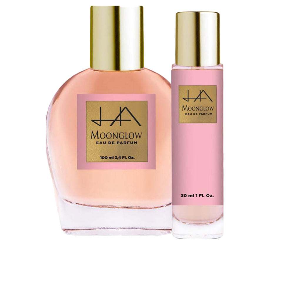 Elegant glass bottle of Hannibal Laguna Moonglow Eau de Parfum with refined packaging