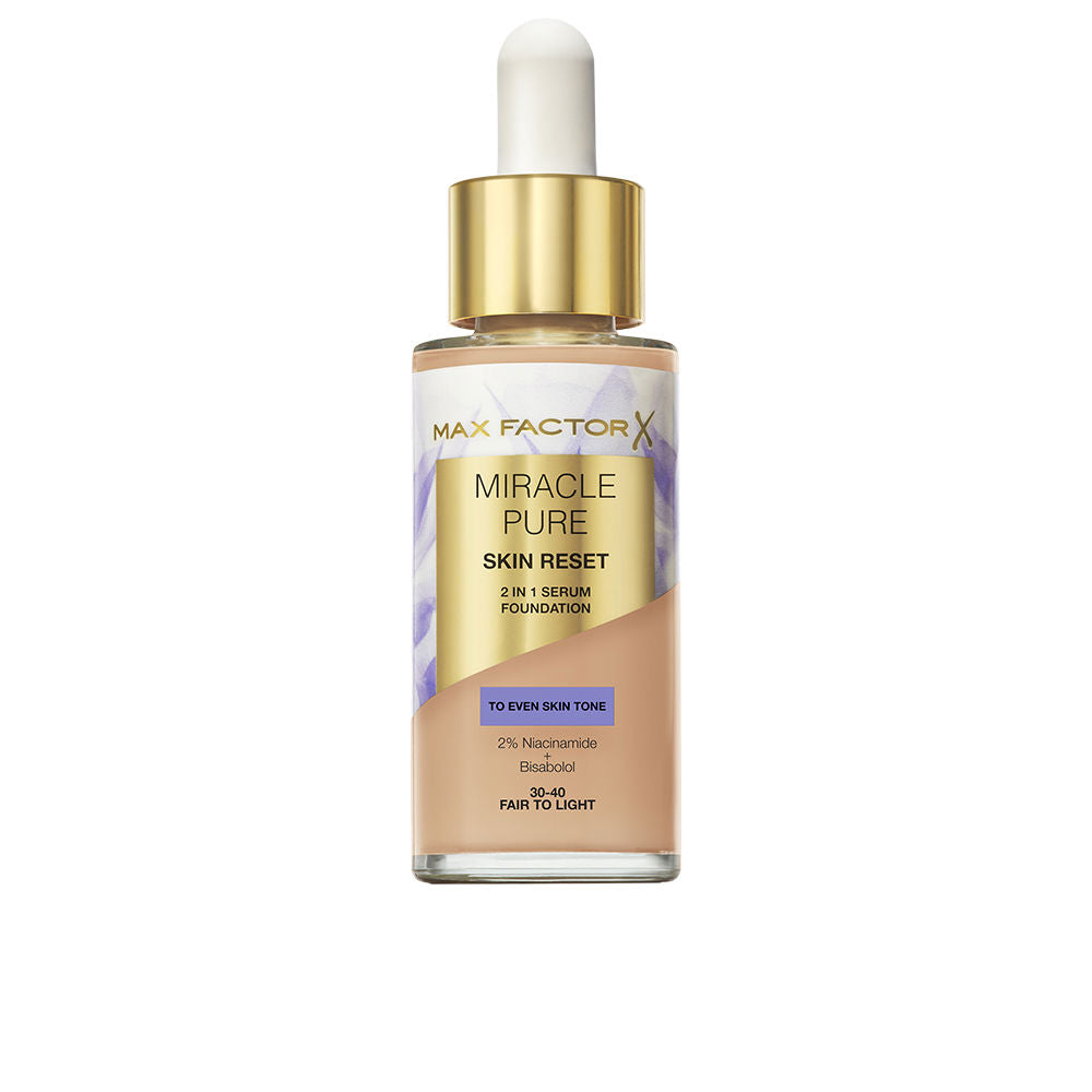 30 ml pump serum‑foundation in fair‑light shade, satin‑matte finish