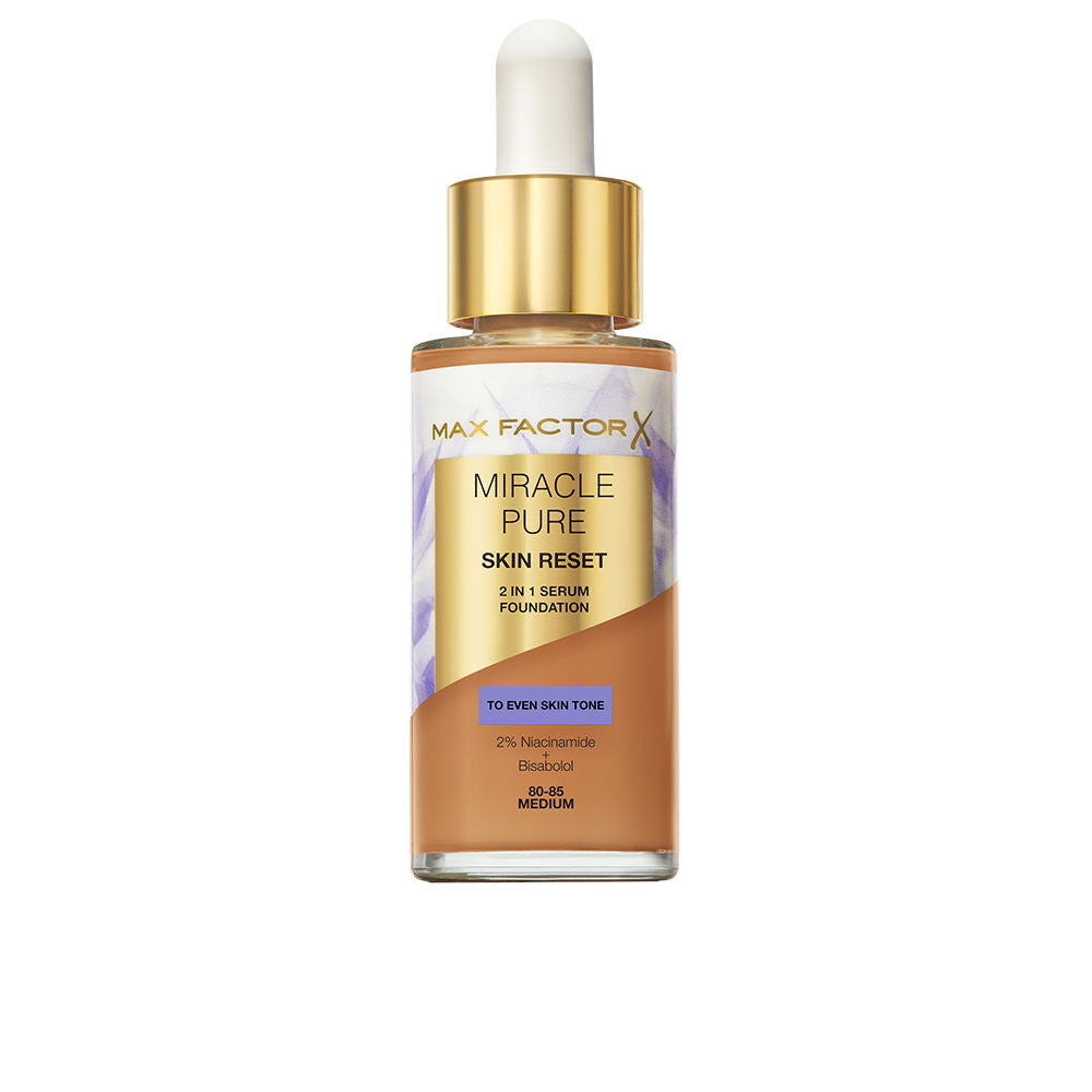 30 ml pump serum foundation in medium shade, satin‑matte finish, Unisex