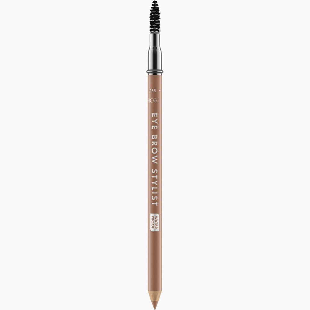 Slim warm-taupe brow pencil with integrated spoolie, 1.4 g, Unisex
