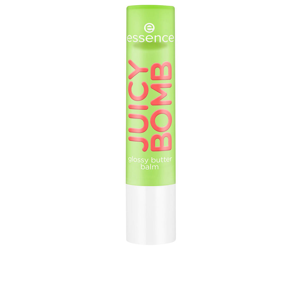 Yellow-tinted glossy lip balm with ergonomic click applicator, 2.5 g, kiwi shade