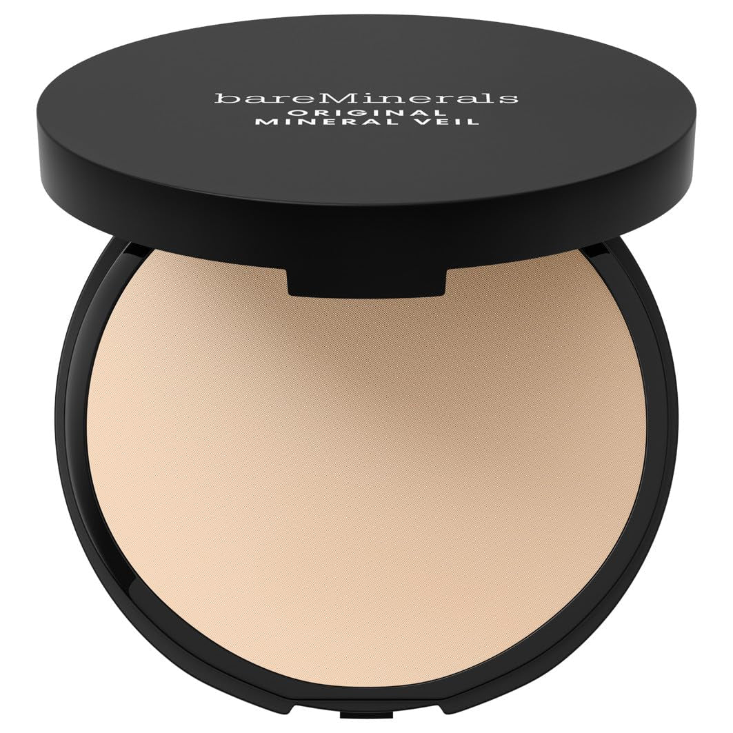 Compact pressed mineral finishing powder in sheer shade with sponge, 9 g