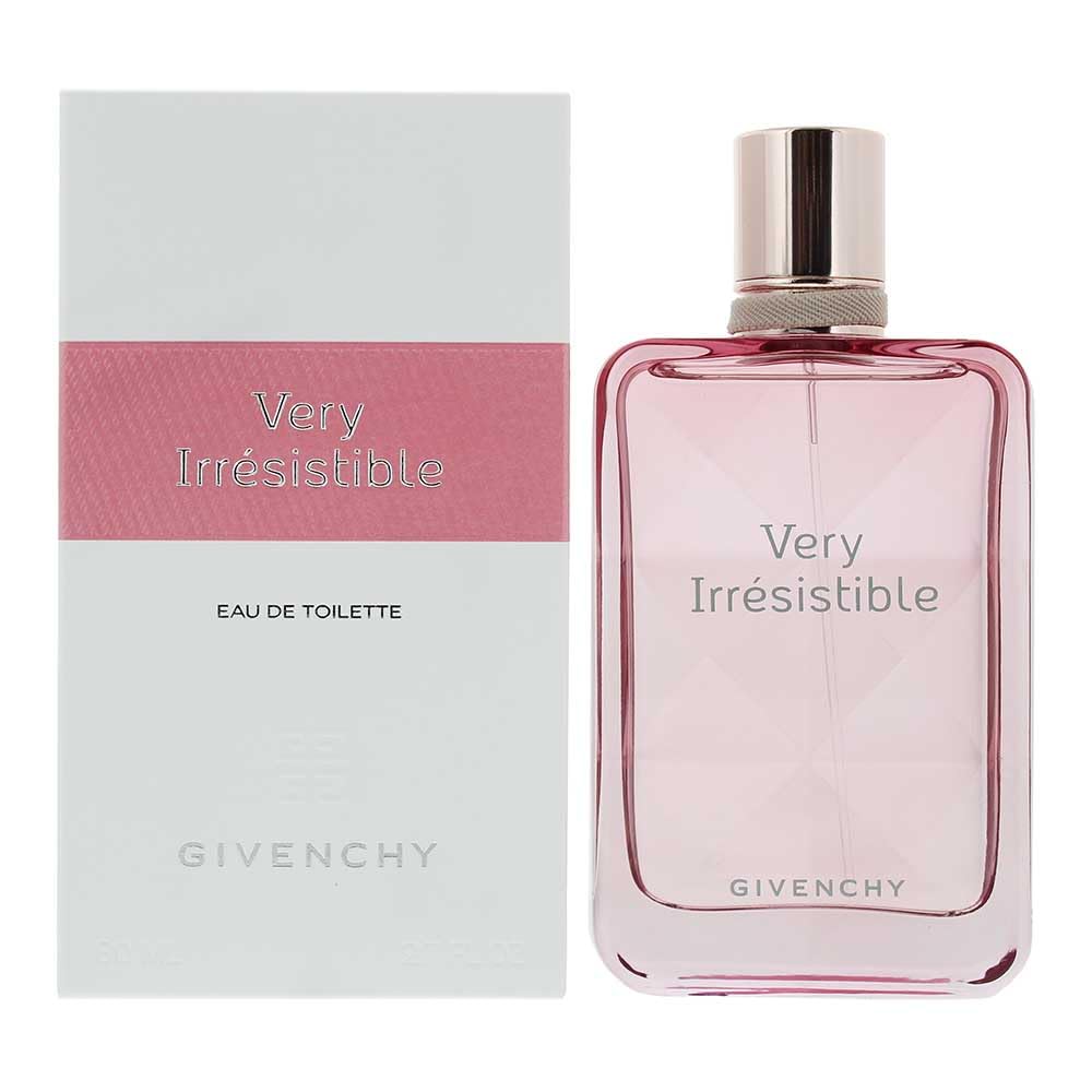Glass 75 ml floral-fruity eau de toilette bottle, soft pink tones