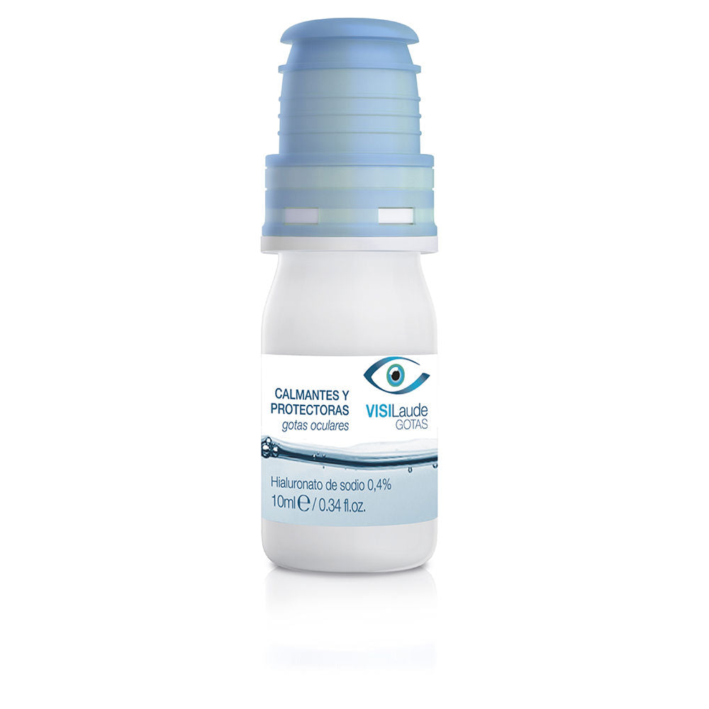 Small multi‑dose bottle of Rilastil eye drops with soothing plant extract formulation