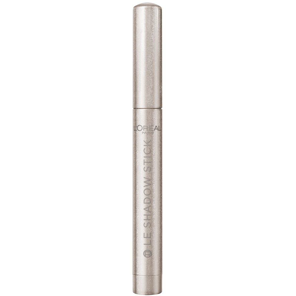 Silver cream-to-powder eye shadow stick, slim twist-up wand, 1.4 g