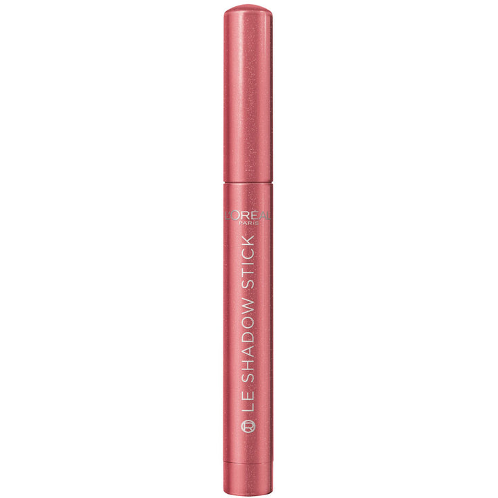Unisex cream-to-powder pink eye shadow stick, 1.4 g, twist-up packaging