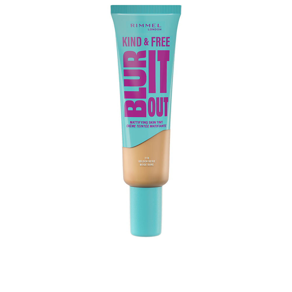 30 ml mattifying vegan foundation bottle, shade 210 Golden Beige