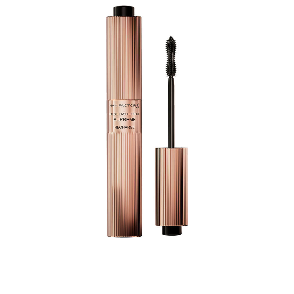 Black refillable Max Factor False Lash Effect Supreme mascara tube and brush