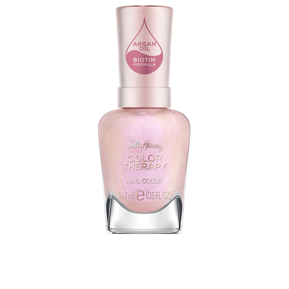 Bottle of soft pink nail polish with argan oil, 14.7 ml