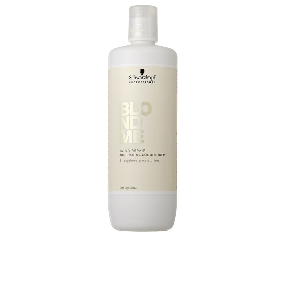 Large 1000 ml bottle of rich blonde conditioner with cashmere protein, salon refill