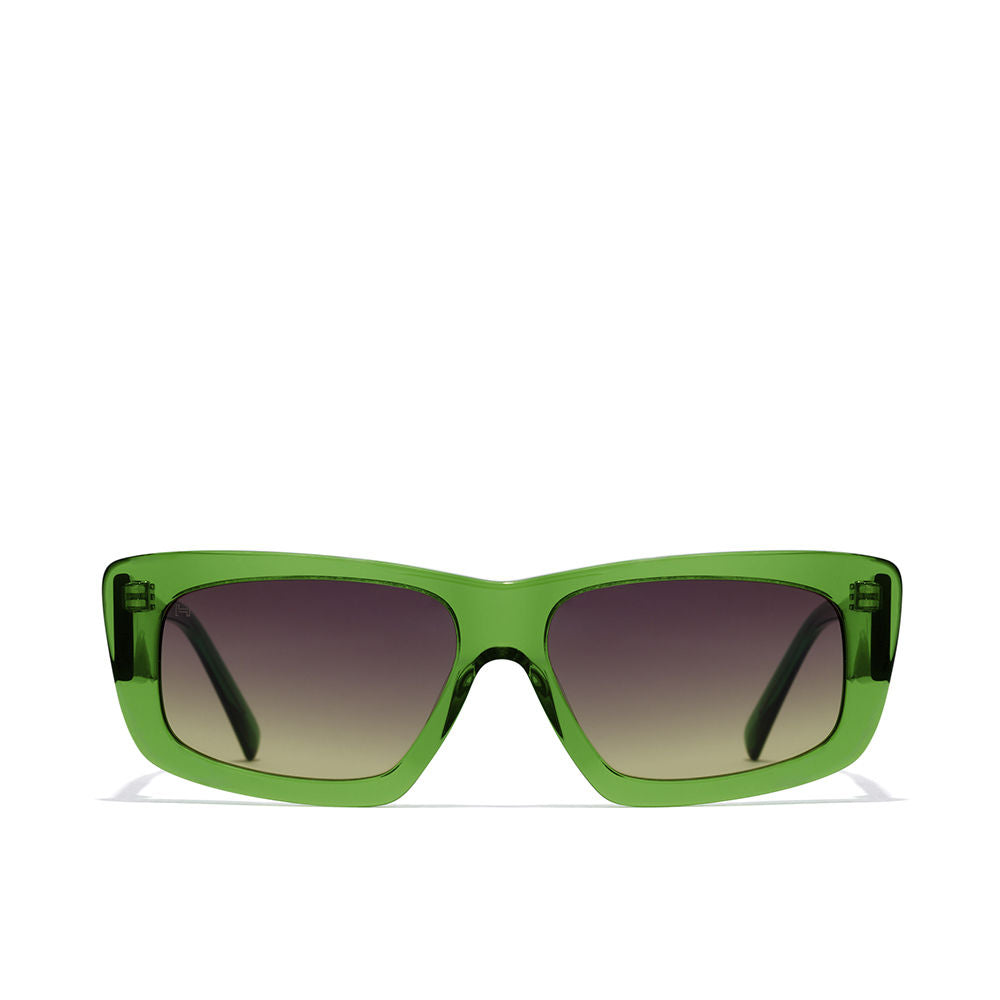 Unisex acetate cat‑eye sunglasses in Digital Green Moss, 47 mm lenses