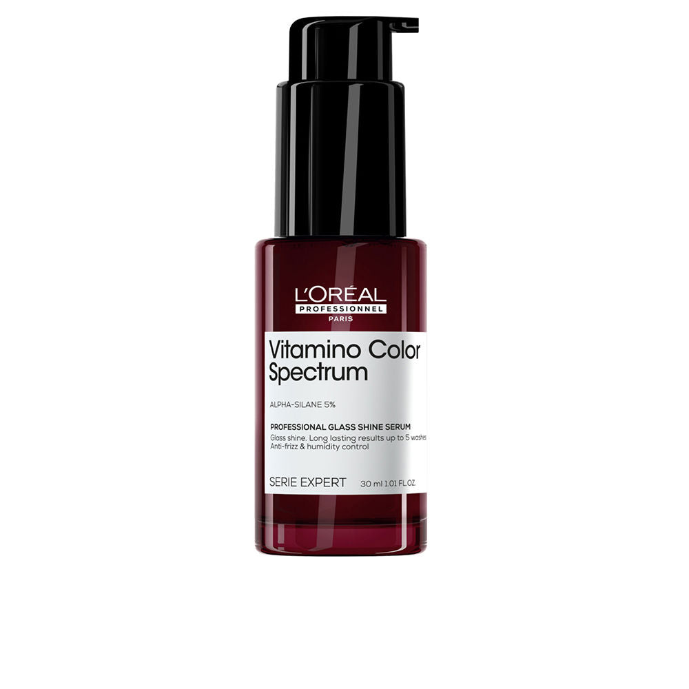 30 ml glass bottle serum for colour-treated hair with pump dispenser