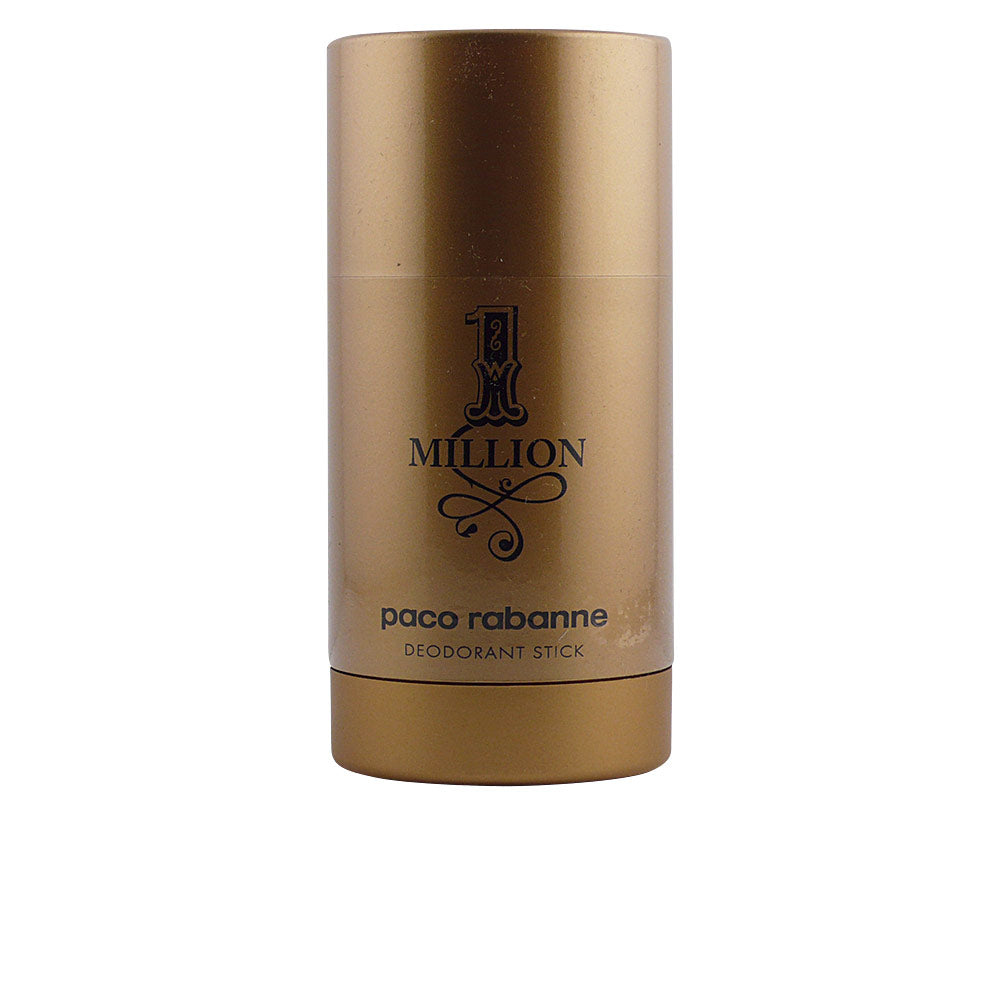 Paco Rabanne 1 MILLION deodorant stick in gold casing, subtle woody-spicy scent