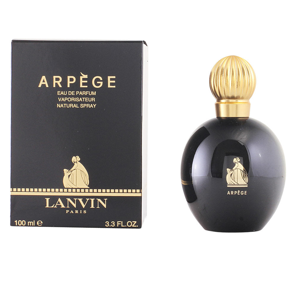 Elegant glass bottle of Lanvin Arpège Eau de Parfum with timeless floral legacy