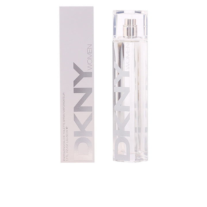 100 ml clear bottle of citrus floral eau de toilette for Women, bright orange label