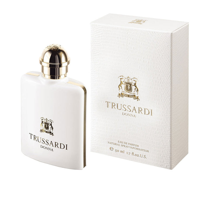 White and gold perfume bottle, 30 ml, floral-oriental fragrance for Women