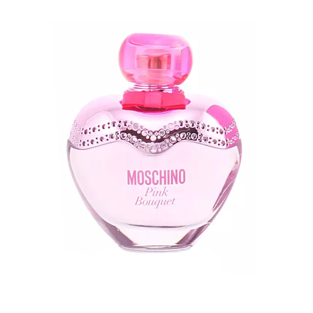 Pink heart-shaped crystal perfume bottle, 50 ml, floral-fruity Eau de Toilette for Women