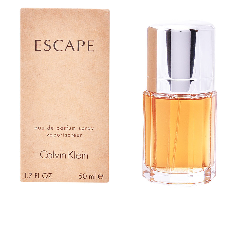 50 ml bottle of floral-fruity Eau de Parfum with warm amber liquid
