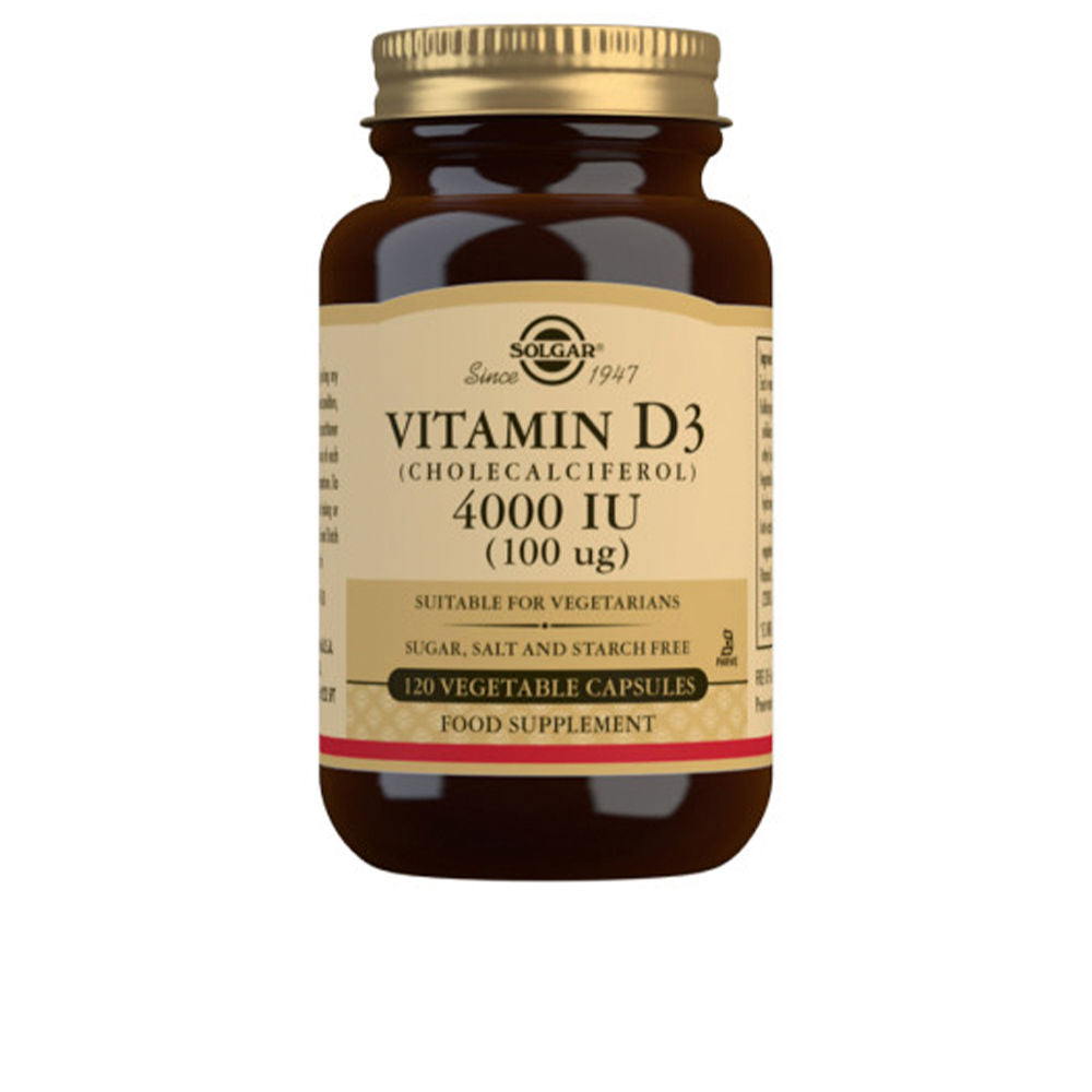 Solgar Vitamin D3 4000 IU bottle for bone, muscle, and immune support